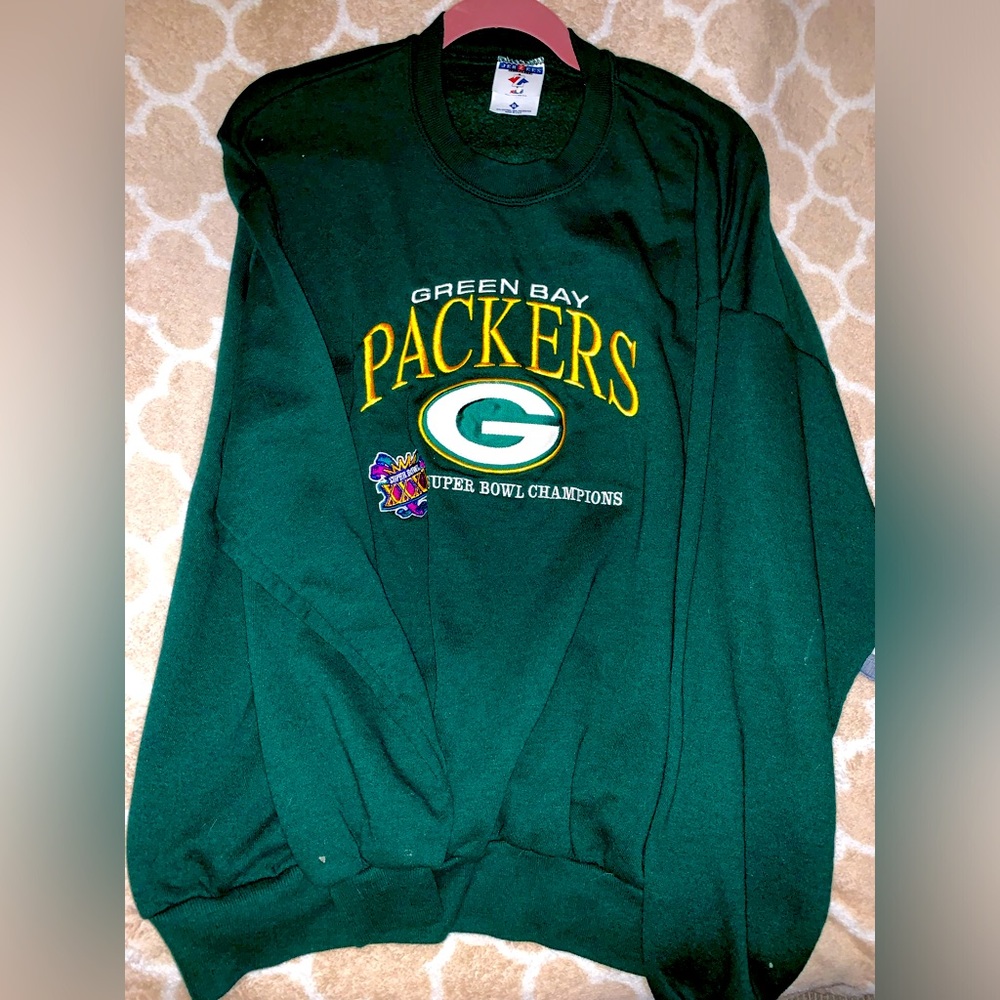 Wisconsin Green Bay packers limited edition Super Bowl crewneck sweatshirt
